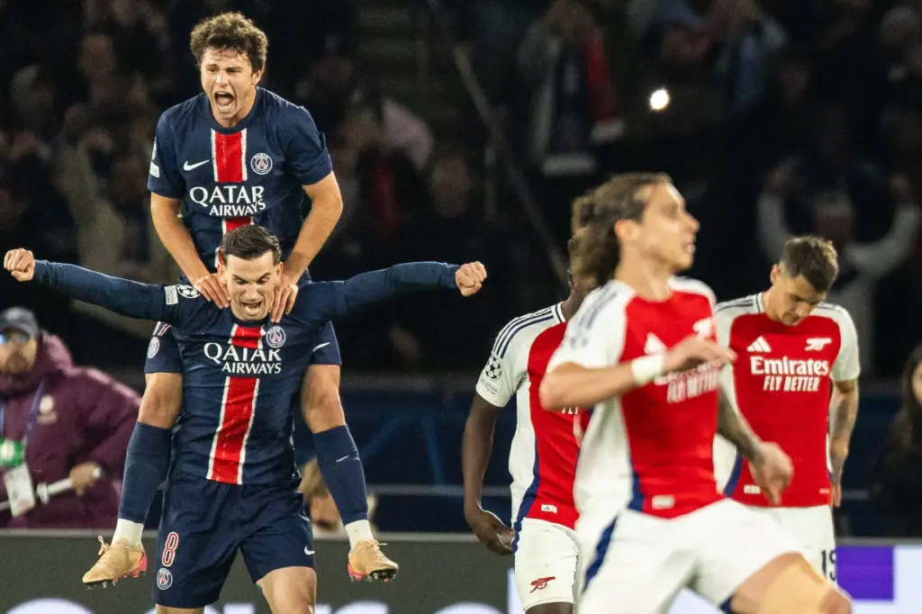 Paris Saint-Germain vs Arsenal - 2024/25 UEFA Champions League clash