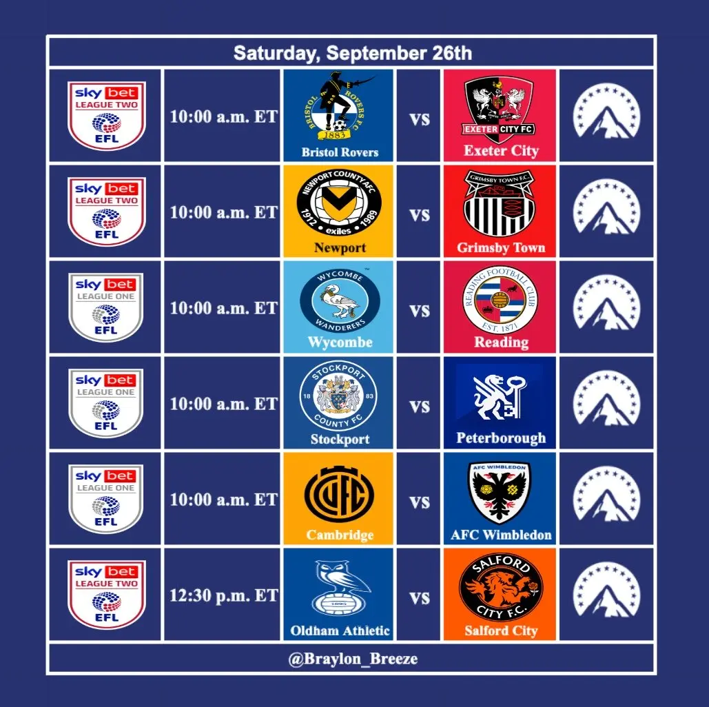 Braylon Breeze Soccer Schedule